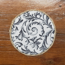 Load image into Gallery viewer, Grey Ornate Coasters