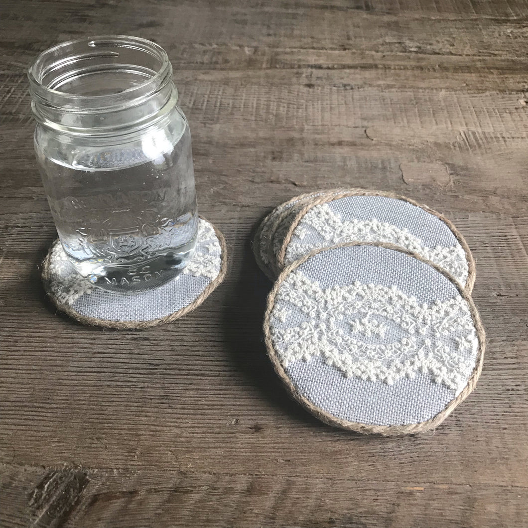Lace Detail Coasters