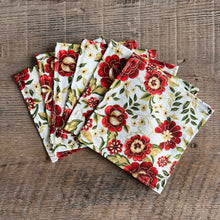 Load image into Gallery viewer, Metallic Gold Vintage Floral Cocktail Napkins