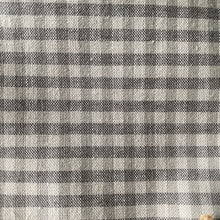 Load image into Gallery viewer, Grey Checker Cloth Cocktail Napkins - Set of 5